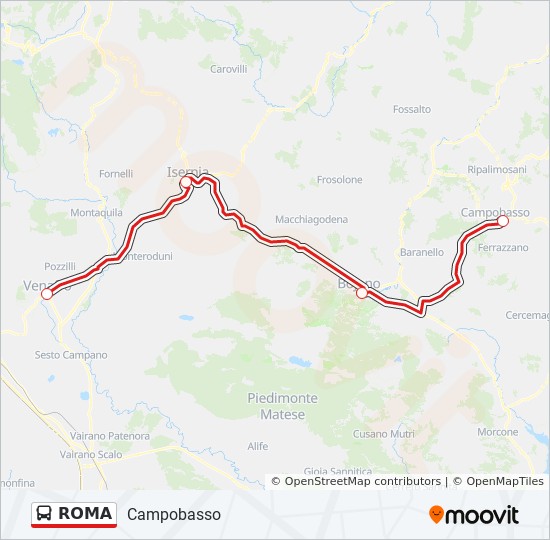 ROMA bus Line Map