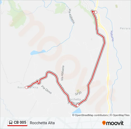 CB 005 Bus Line Map
