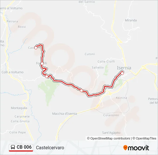 CB 006 Bus Line Map