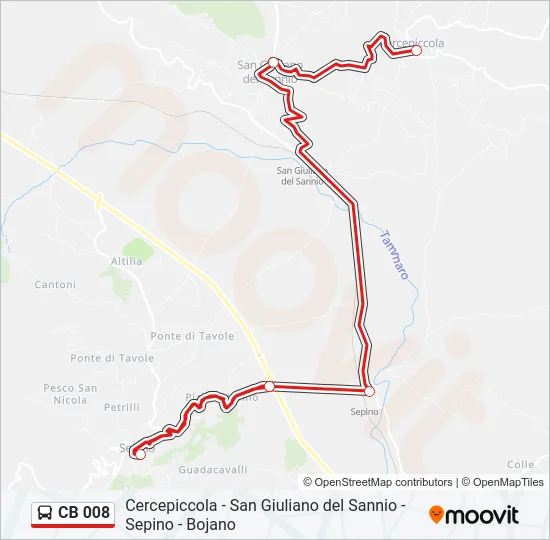 CB 008 Bus Line Map