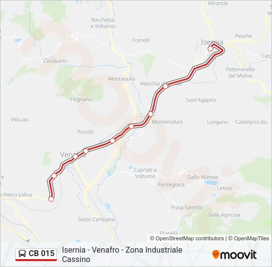 CB 015 Bus Line Map