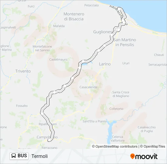 BUS Line Map