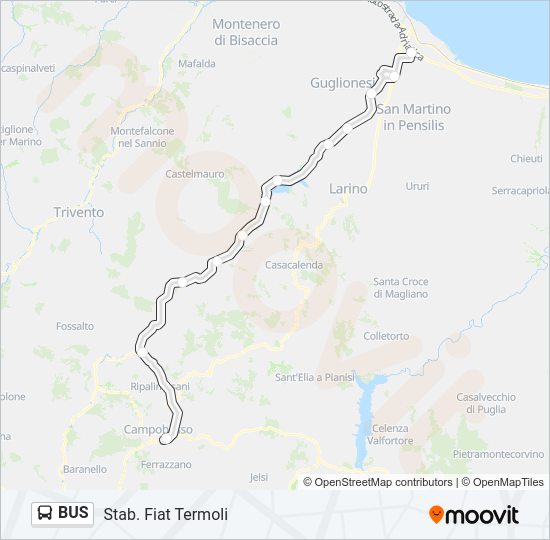 BUS Line Map