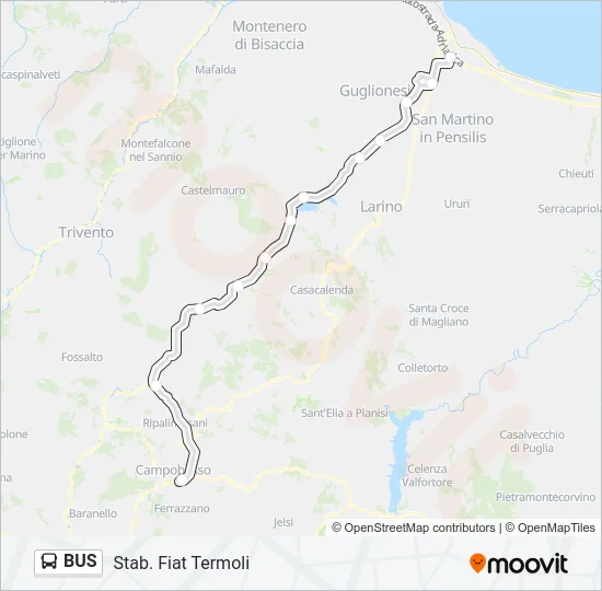 BUS Line Map