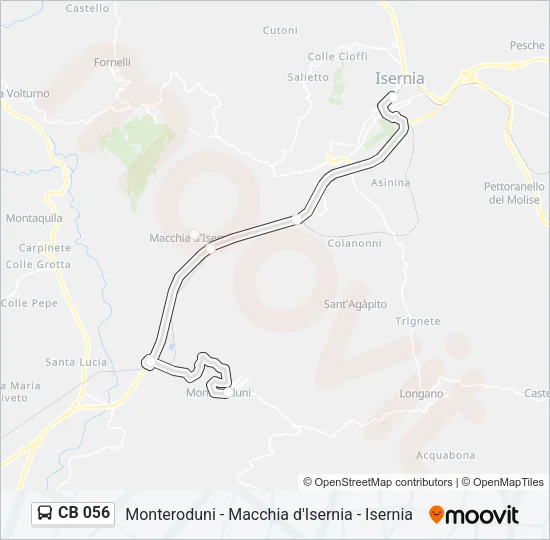 CB 056 Bus Line Map