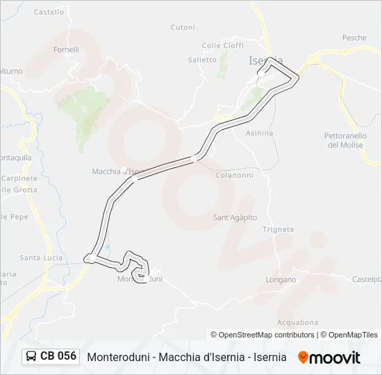 CB 056 Bus Line Map