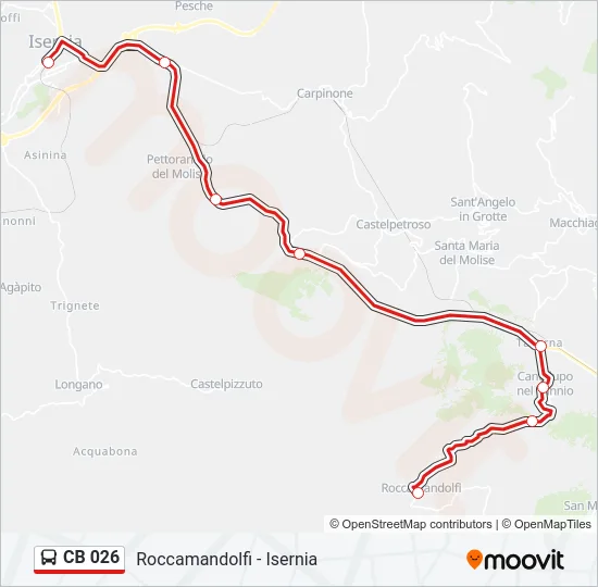 CB 026 Bus Line Map
