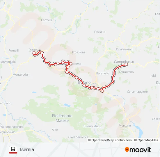 CB 022BIS Bus Line Map