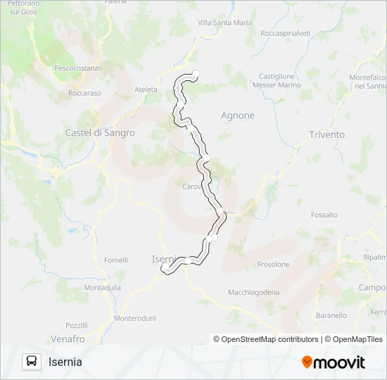 CB 022BIS Bus Line Map