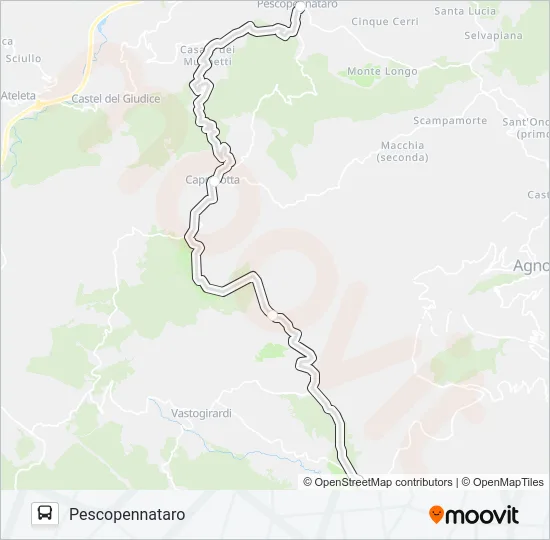 CB 022BIS Bus Line Map