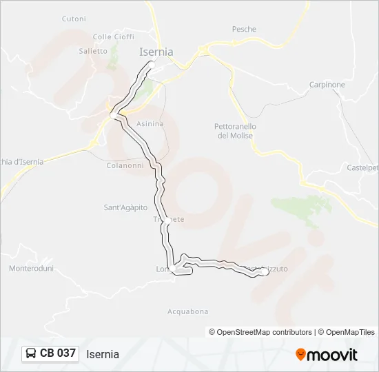 CB 037 Bus Line Map