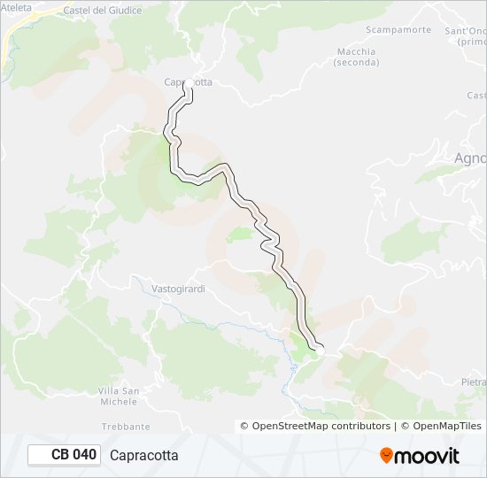 CB 040 bus Line Map