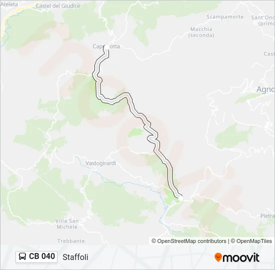 CB 040 Bus Line Map