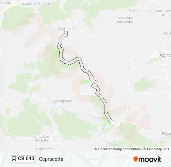 CB 040 Bus Line Map