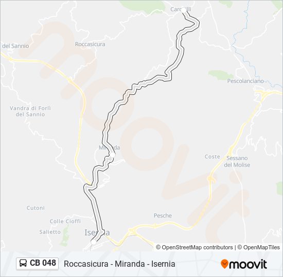 CB 048 bus Line Map