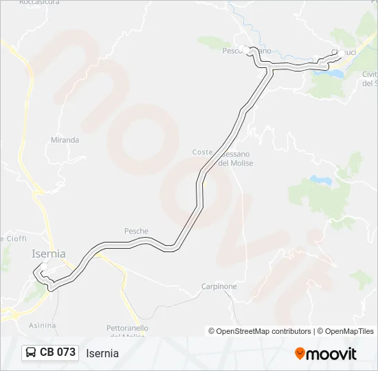 CB 073 Bus Line Map