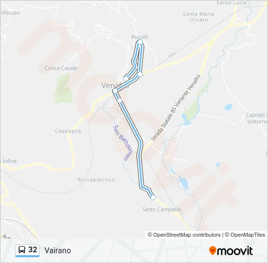 32 Bus Line Map
