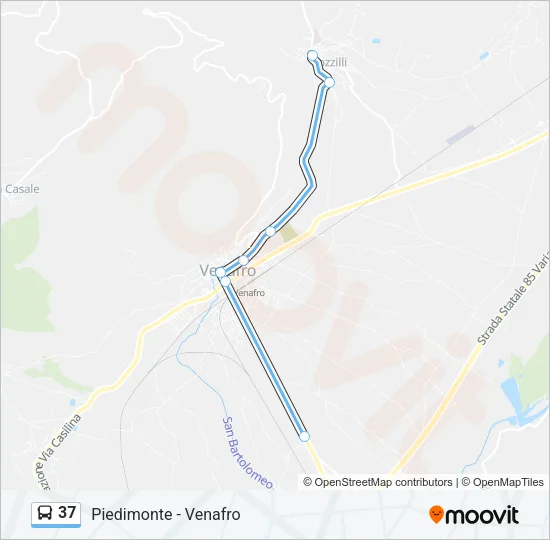37 Bus Line Map