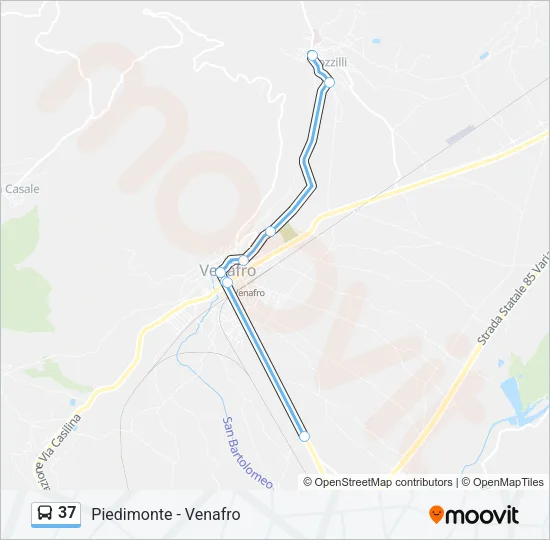 37 Bus Line Map