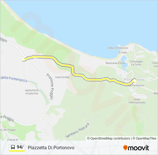 94/ Bus Line Map
