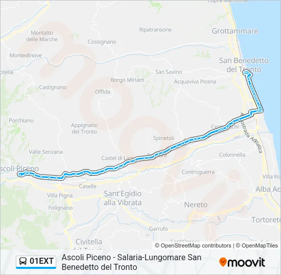 01EXT Bus Line Map