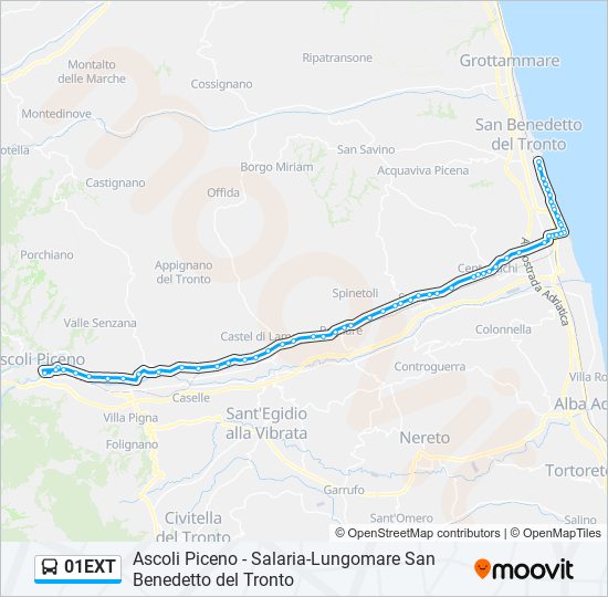 01EXT bus Line Map