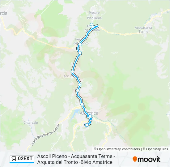 02EXT Bus Line Map