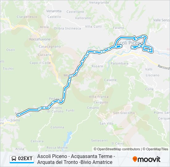 02EXT Bus Line Map
