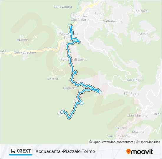 03EXT Bus Line Map