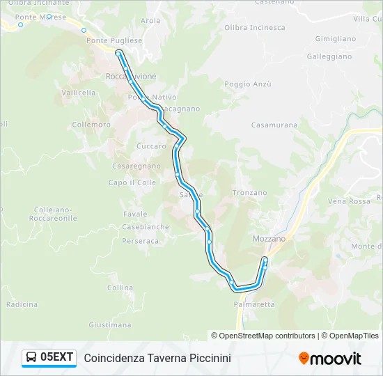 05EXT Bus Line Map