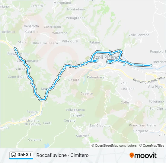 05EXT Bus Line Map