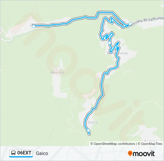 06EXT Bus Line Map
