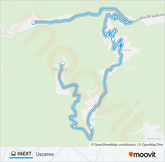 06EXT bus Line Map