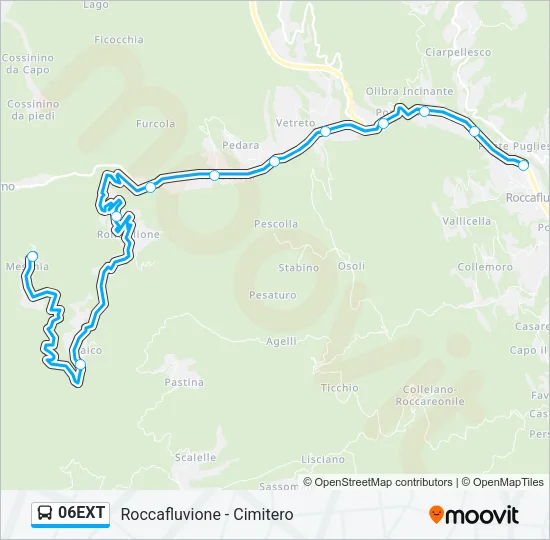 06EXT Bus Line Map