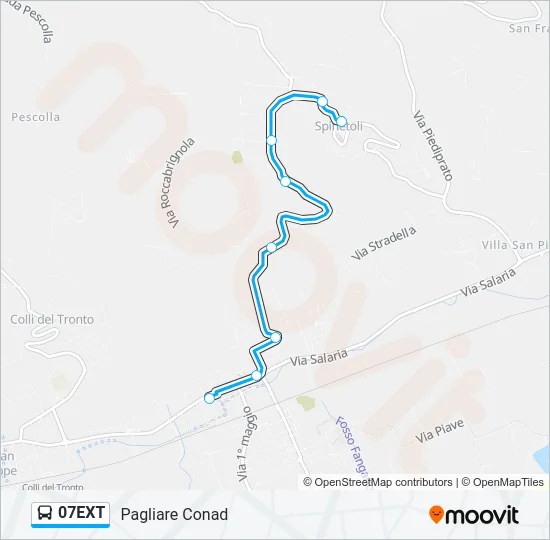 07EXT Bus Line Map