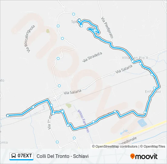 07EXT Bus Line Map
