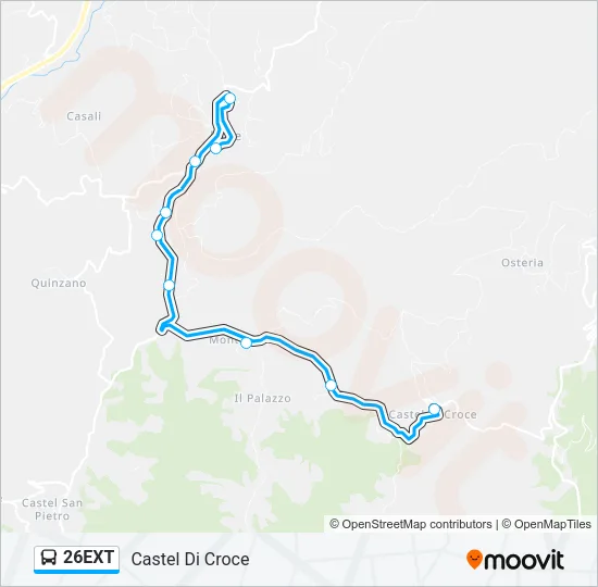 26EXT Bus Line Map