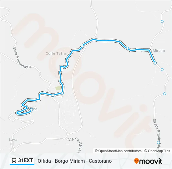 31EXT Bus Line Map