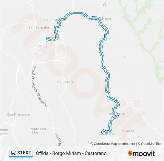 31EXT Bus Line Map