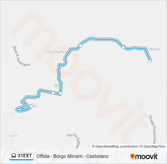 31EXT Bus Line Map
