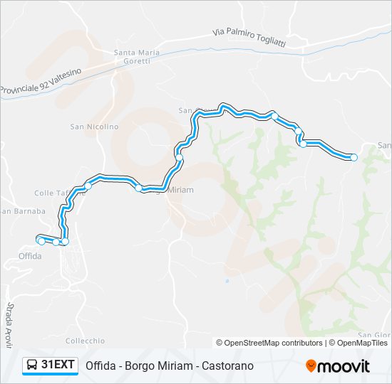 31EXT bus Line Map