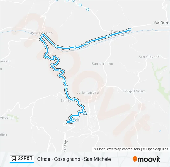 32EXT Bus Line Map