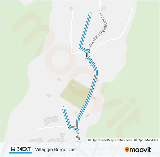 34EXT Bus Line Map