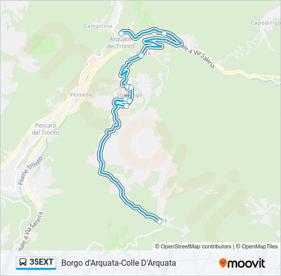 35EXT bus Line Map