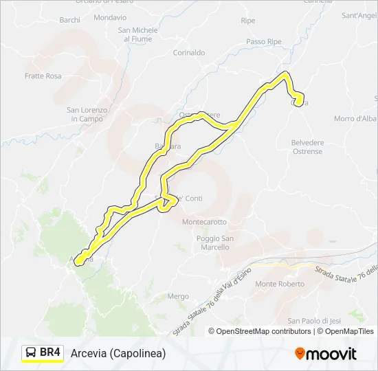 BR4 Bus Line Map