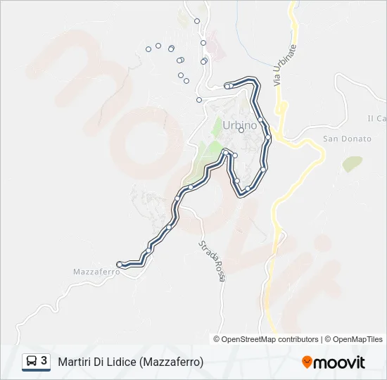 3 Bus Line Map