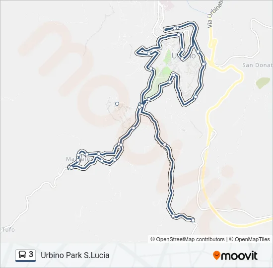 3 Bus Line Map