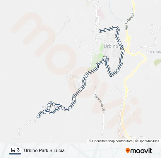 3 Bus Line Map