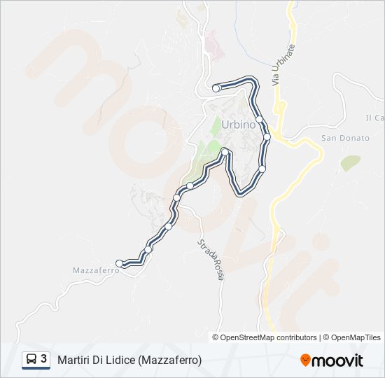 3 bus Line Map