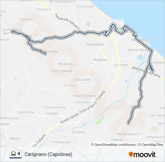 4 Bus Line Map